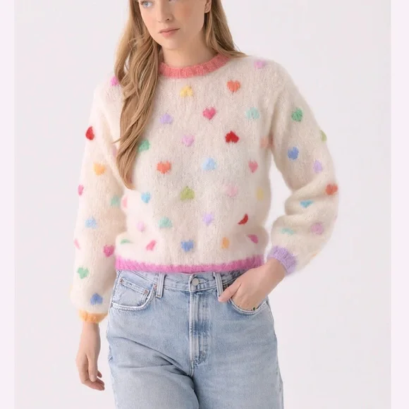 Rose Carmine Women's Mon Amour Sweater - Picture 2 of 5